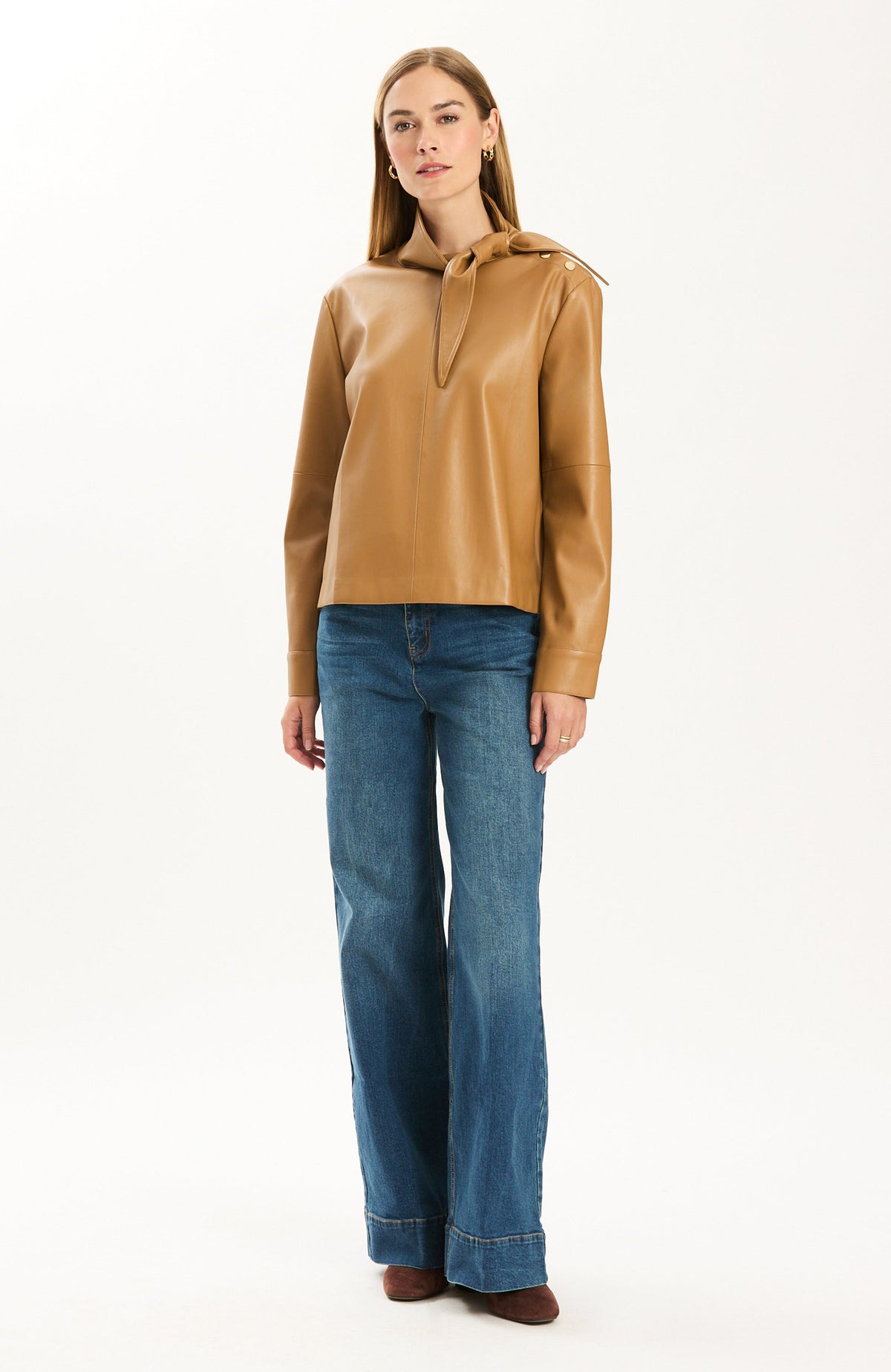 33007FF-tyler-böe-rebecca-vegan-leather-tie-shirt-in-latte-1
