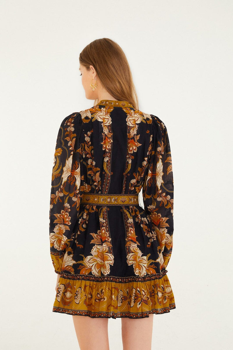 344142F-farm-rio-beaded-buckle-long-sleeve-mini-dress-in-black-majestic-garden-1