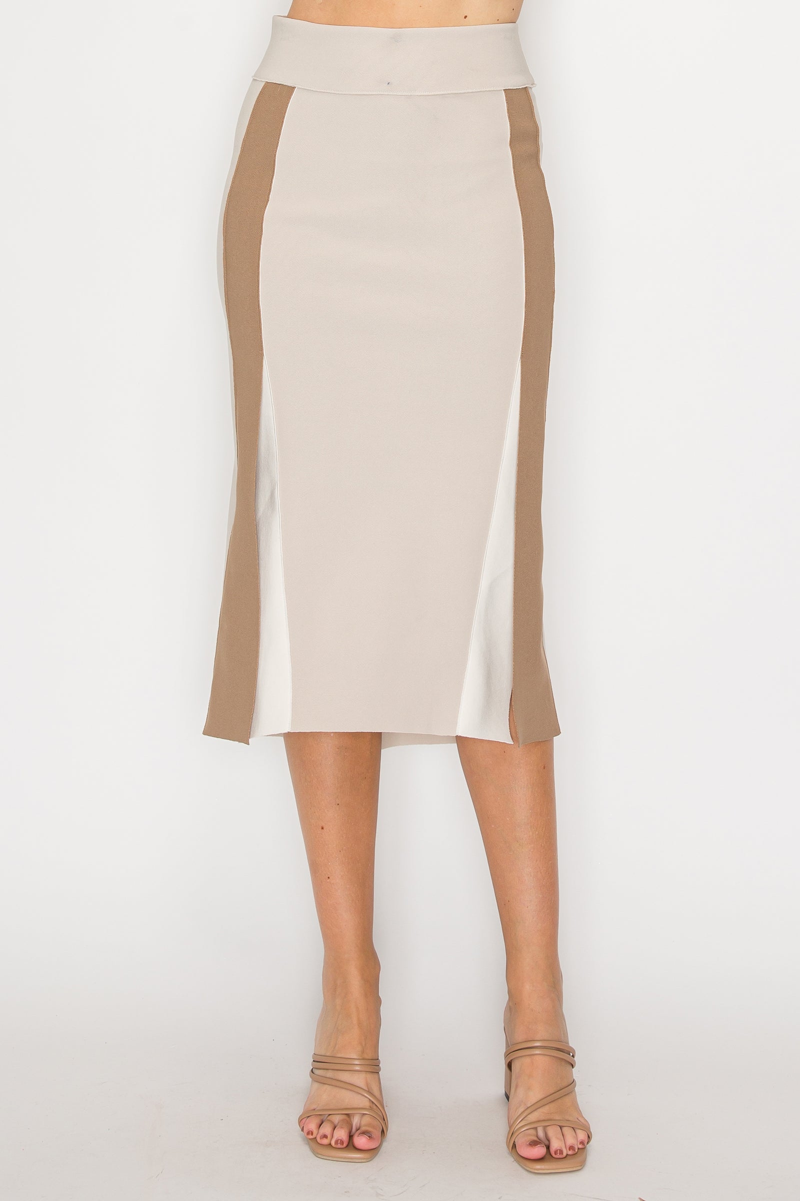 35719K-JOH-jolene-stretch-knit-crepe-colorblock-skirt-in-beige-1
