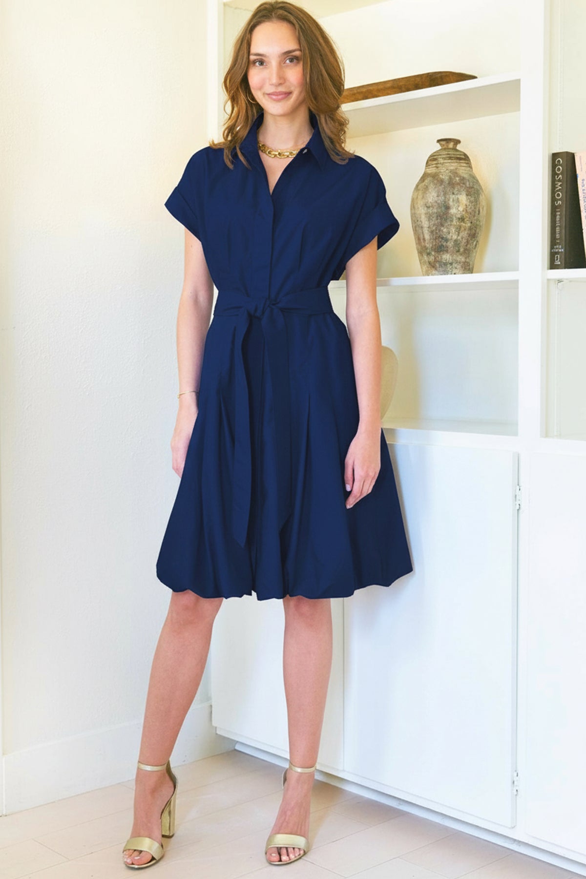 navy blue bubble dress Libby Hem in Style:3 drawers Johnny Was Amapola Embroidered Long formal dresses inspired apparel designed for