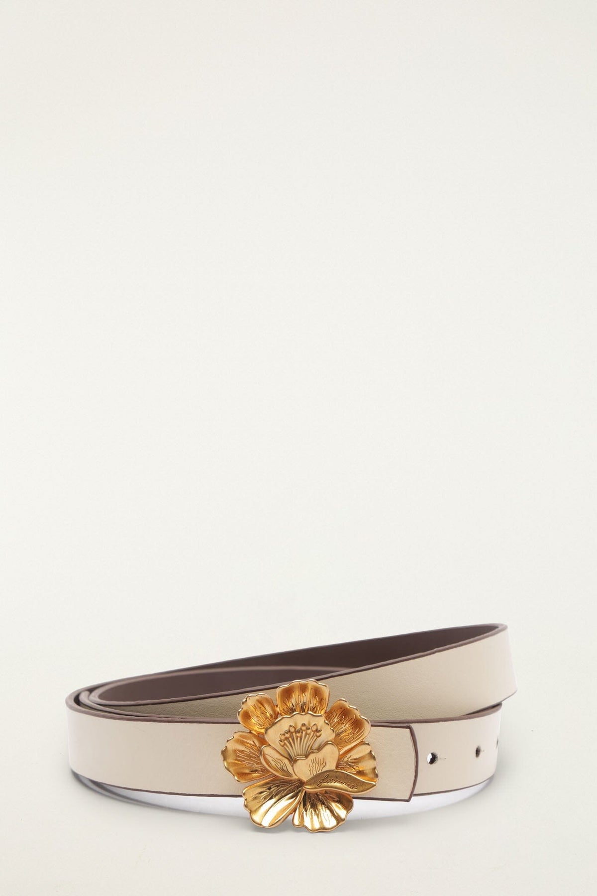 Double Sided Belt in Ivory/Walnut