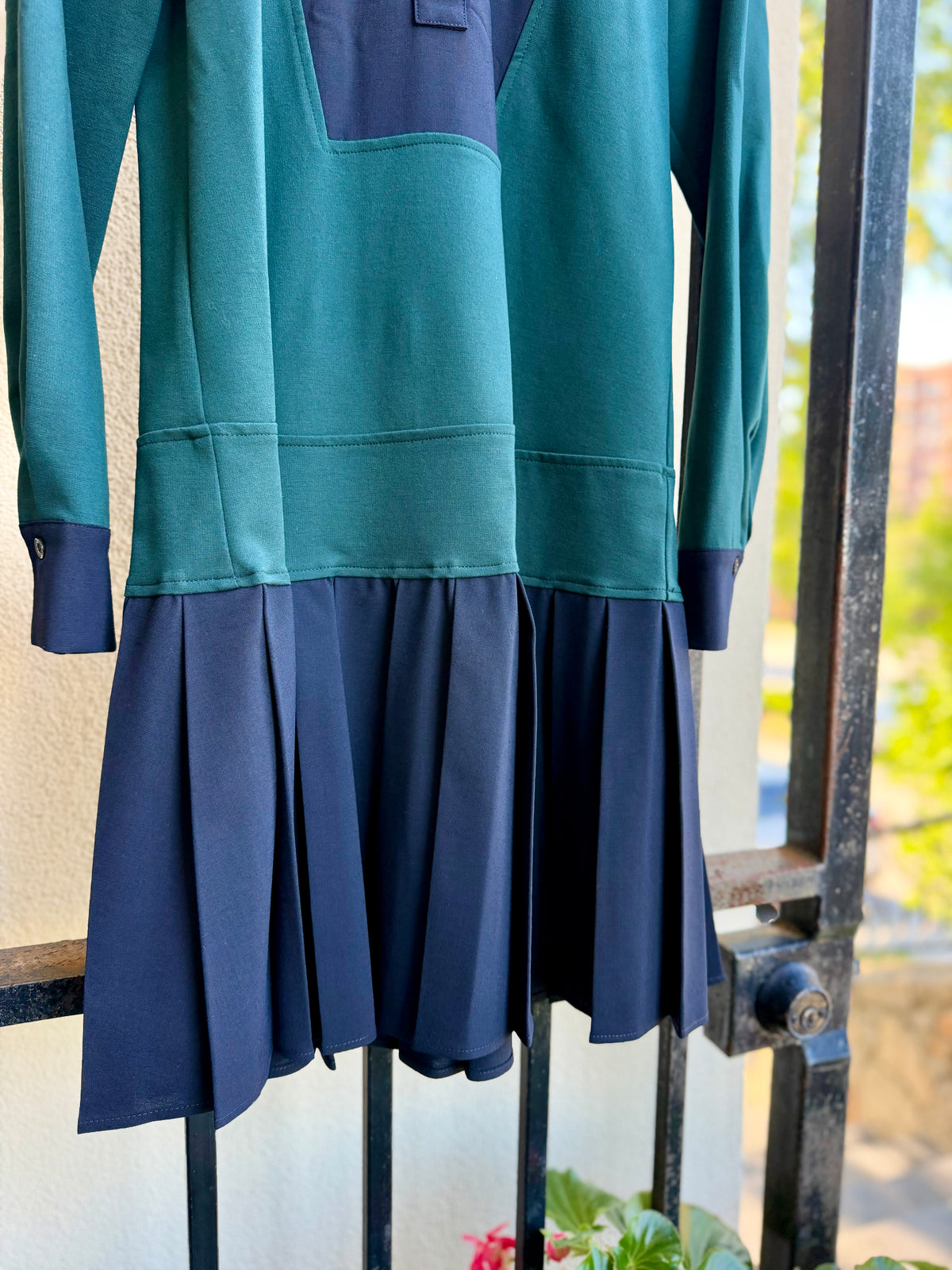 Polo Dress in Dark Pine