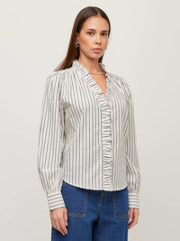 3F70225-Fifteen-Twenty-lizzy-stripe-ruffle-top-cream-navy-1