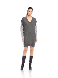 3F89141-fifteen-twenty-sally-mixed-media-dress-in-dark-heather-grey-1