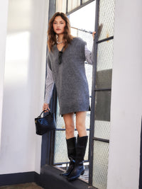 3F89141-fifteen-twenty-sally-mixed-media-dress-in-dark-heather-grey-1