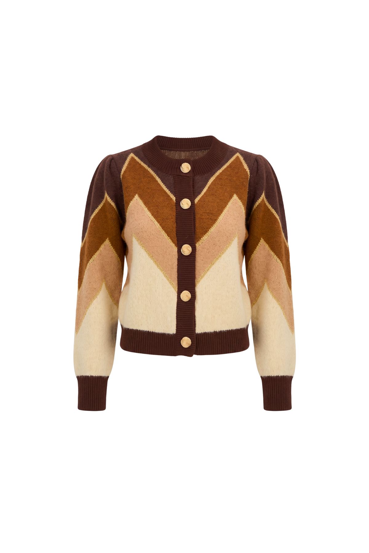423S40224-Allison-New-York-fuzzy-chevron-cardigan-brown-multi-1