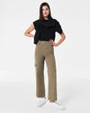 Stretch Twill Cropped Cargo Pant in Tuscan Olive