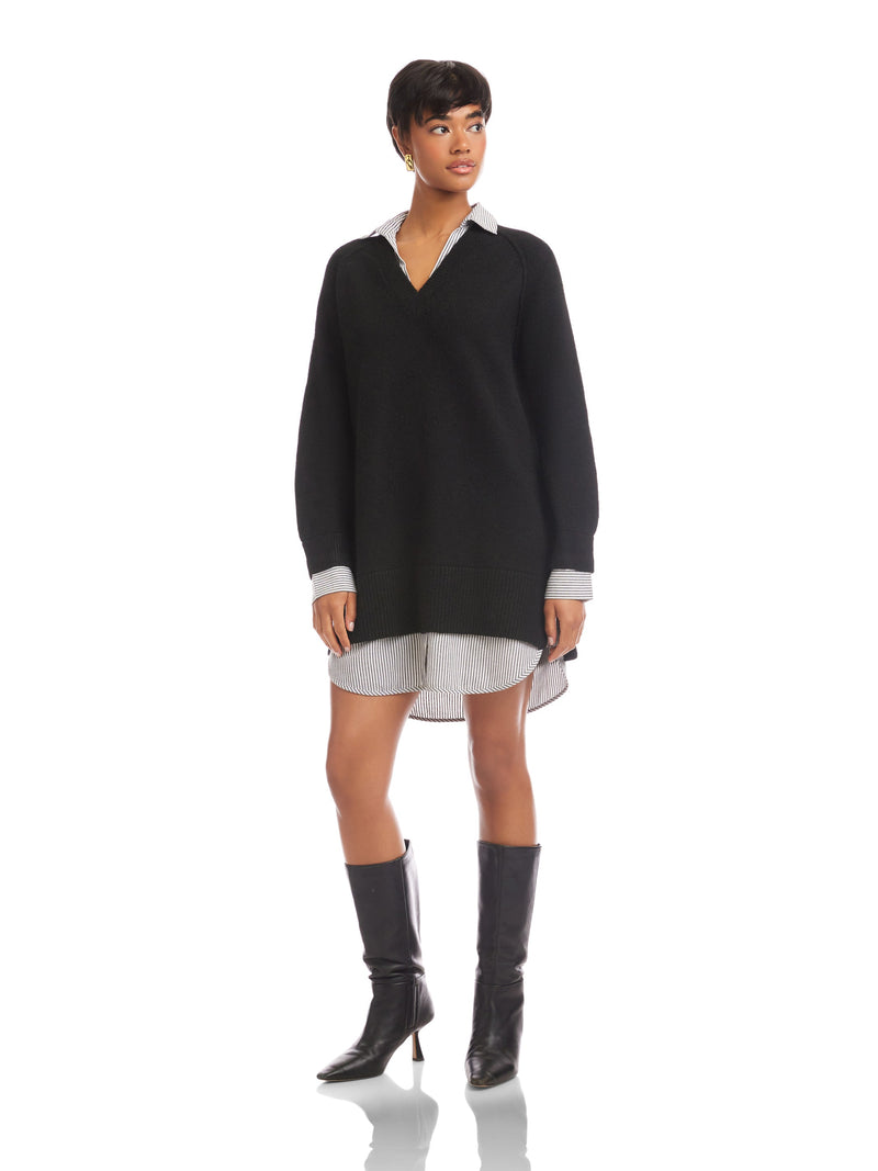 4F89413-fifteen-twenty-carrie-mixed-media-dress-in-black-1