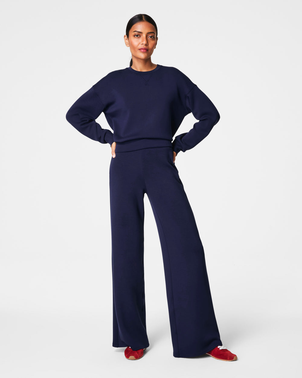 AirEssentials Crew Pullover in Timeless Navy