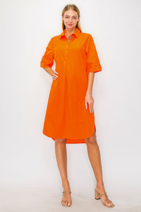 Wendi Tunic Dress in Orange