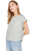 Cinched Side Top in Celadon