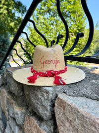Cursive Georgia Natural Palm Hat