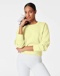 AirEssentials Crew Pullover in Lemon Lime