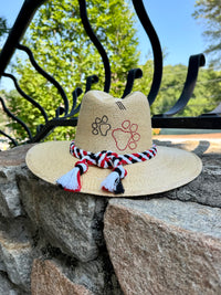 Georgia Double Paws Natural Palm Hat