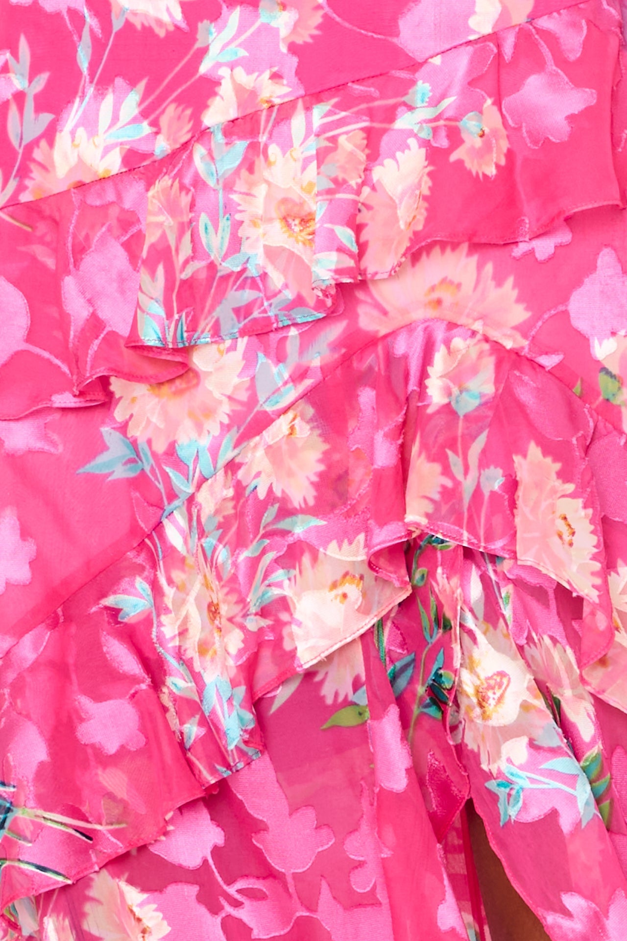 Raelynn Burnout Maxi Dress in Pink Multi