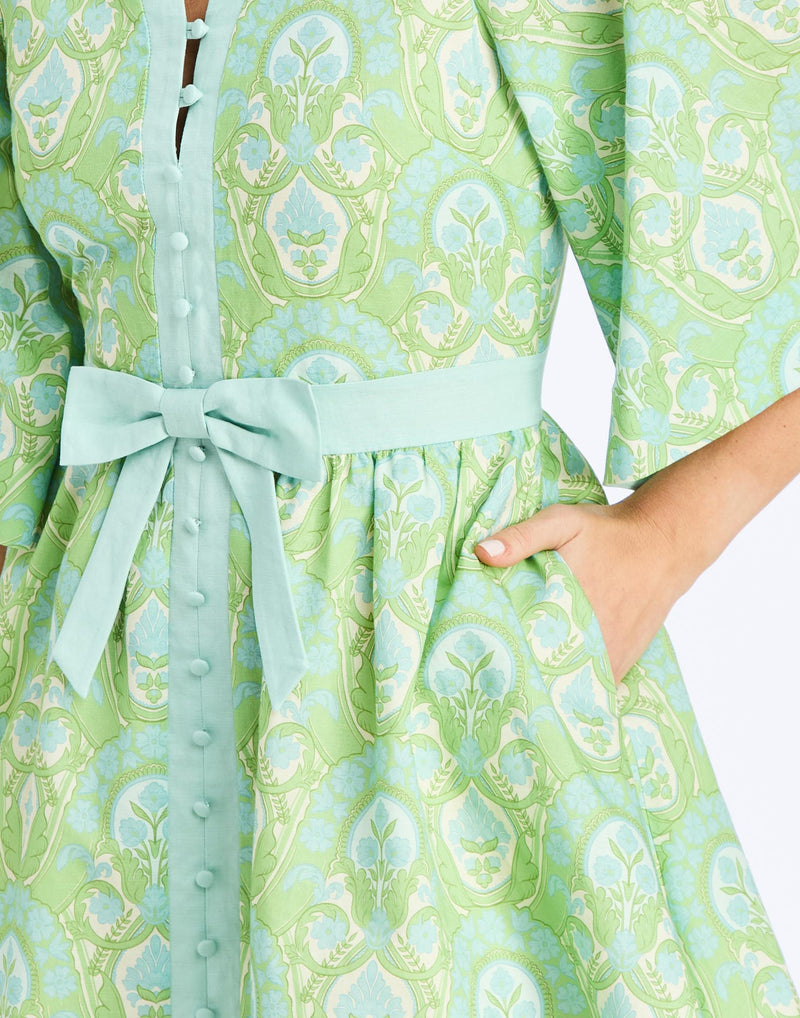 mestiza carmen mini dress Mestiza Carmen Mini Dress in Trellis Verte – Poppy's of Atlanta