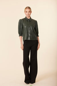 75497-dolce-cabo-vegan-leather-puff-sleeve-top-in-green-1