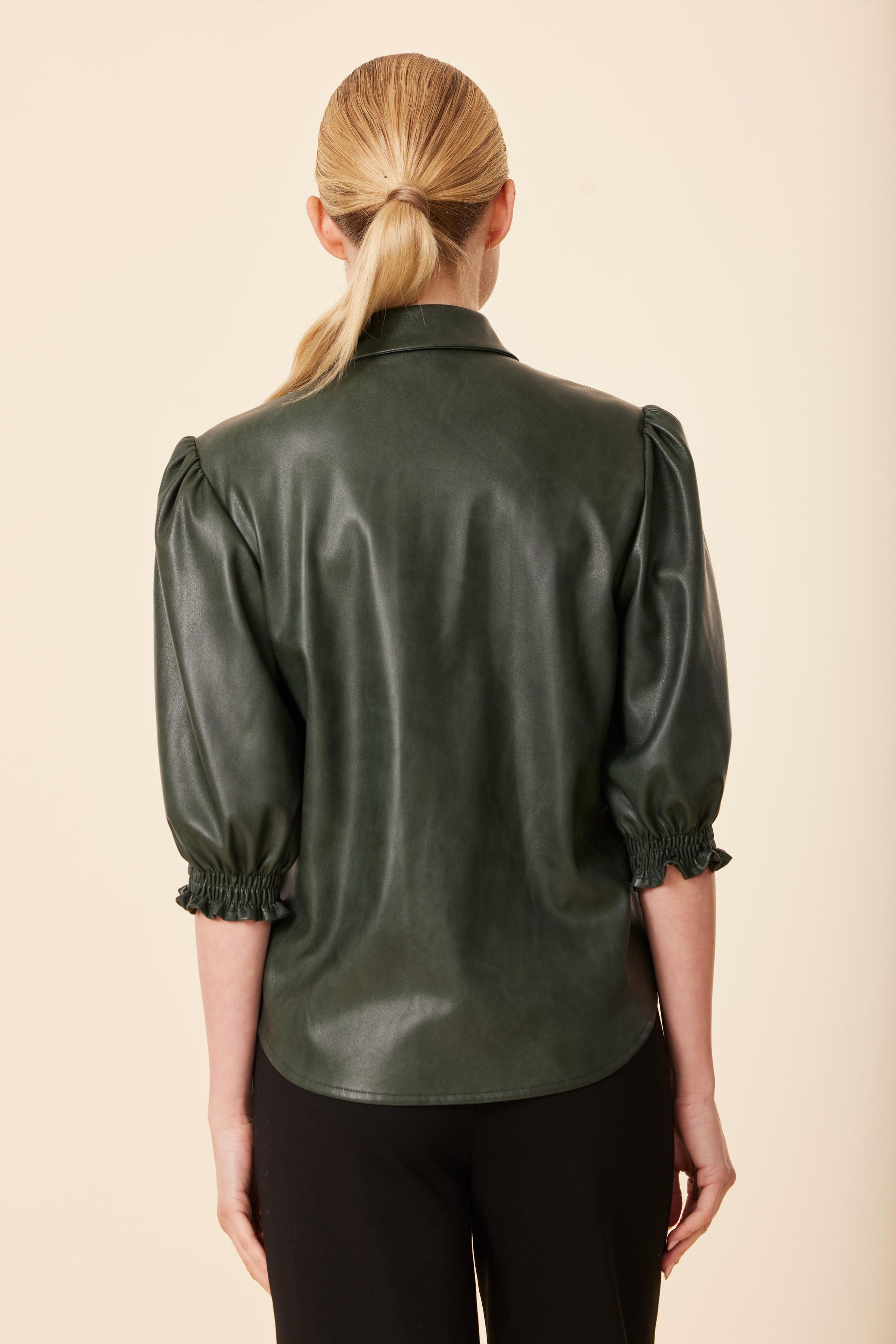 75497-dolce-cabo-vegan-leather-puff-sleeve-top-in-green-1