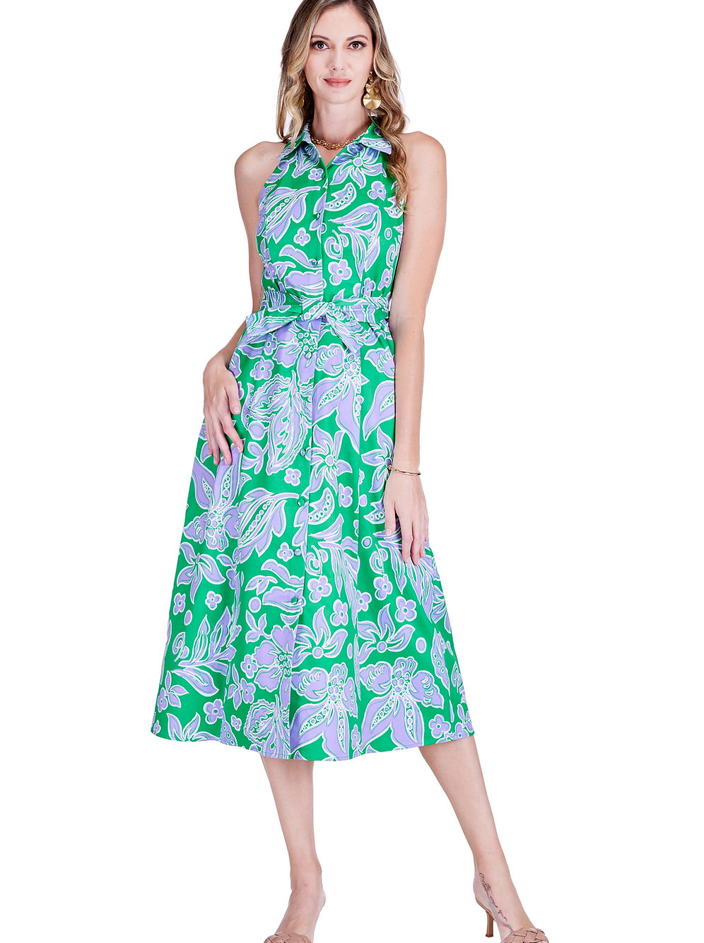 76A5185-jade-melody-tam-fitted-halter-shirt-dress-in-green-petal-1