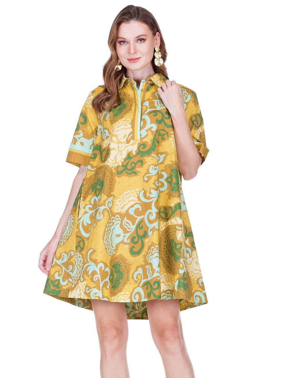 79G2036-joy-joy-placket-swing-dress-in-saffron-scroll-1