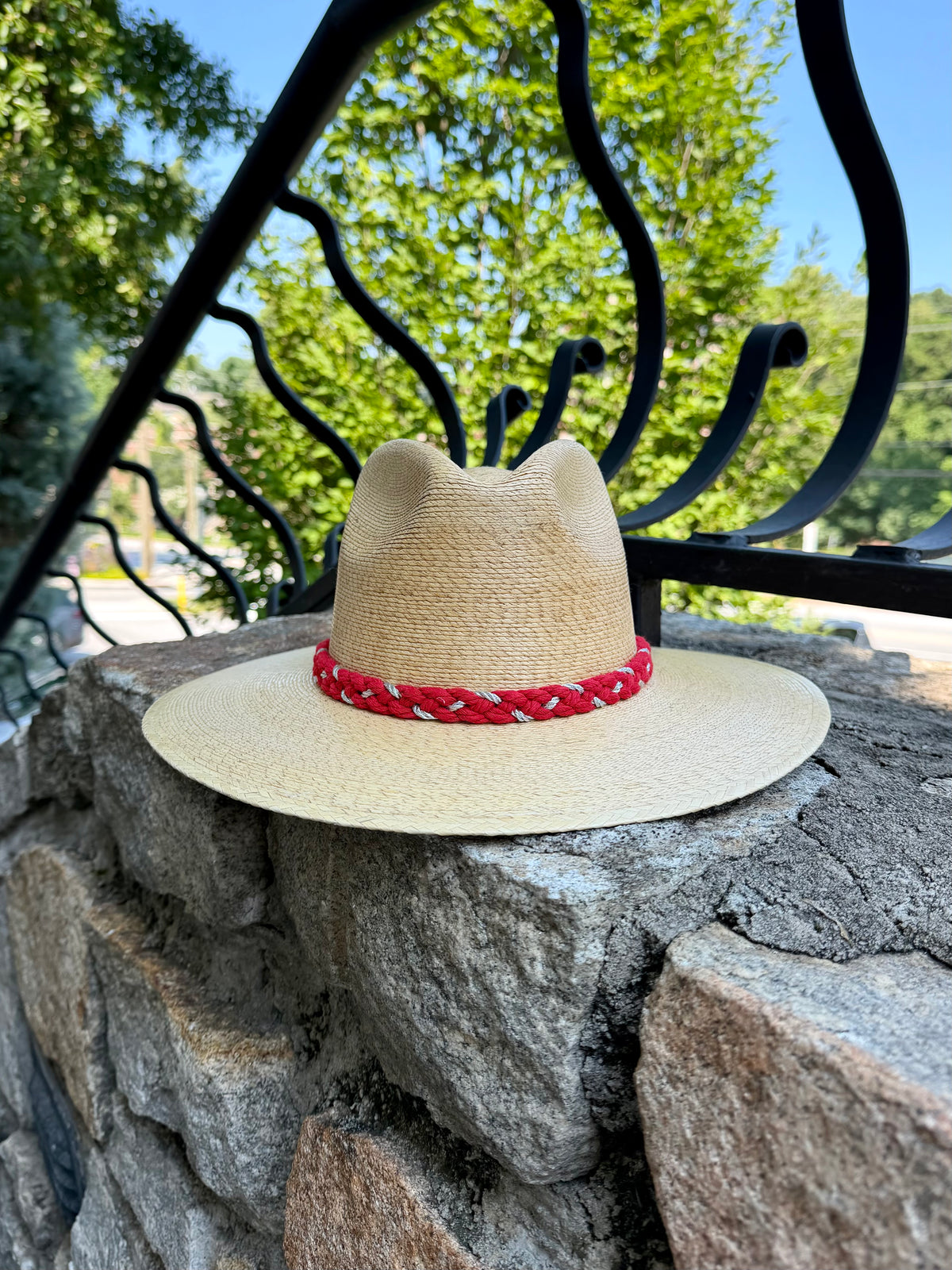 Cursive Georgia Natural Palm Hat