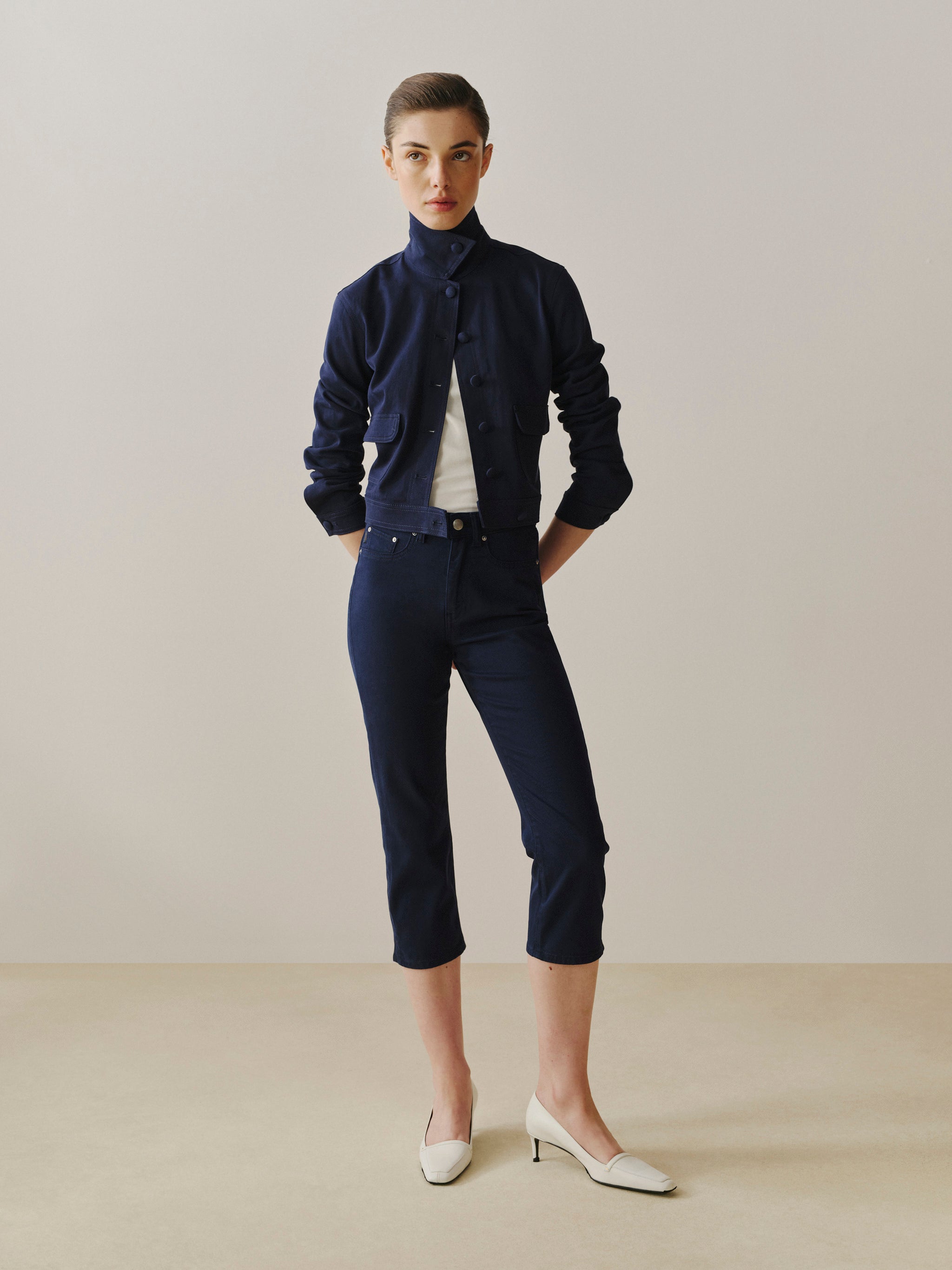 Blouson Jacket in Bright Navy