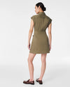 Stretch Twill Utility Dress in Tuscan Olive
