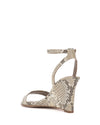 Jefany Wedge Sandal in Snake Light Taupe