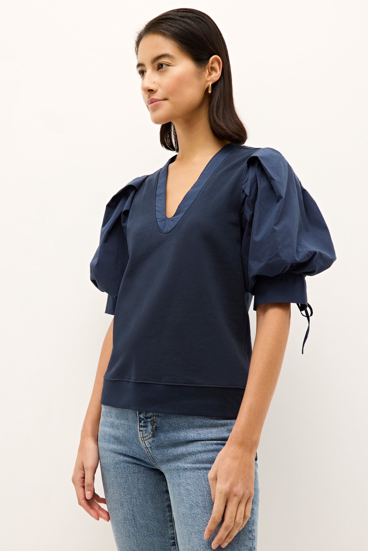 Marie Oliver Viva Popover Top in Navy – Poppy's of Atlanta