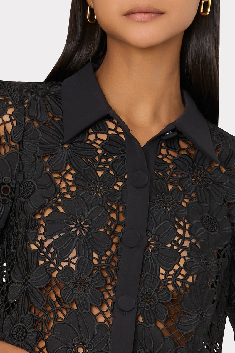 Addison Lace Top in Black