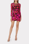 Scottie Floral Embroidered Dress in Pink Multi