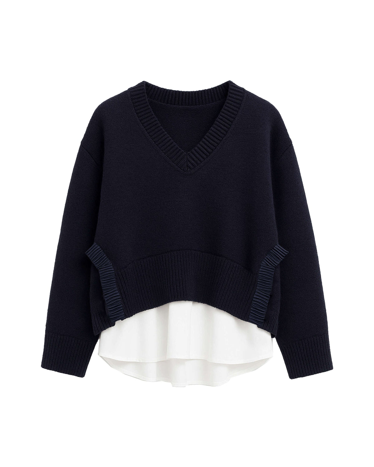 AB2C8760ROUCHES-beatrice-v-neck-sweater-with-ruffle-details-and-layered-hem-in-dark-blue-1