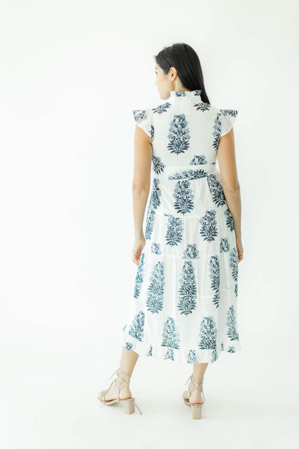 Palmetto Dress in Blue Hydrangea