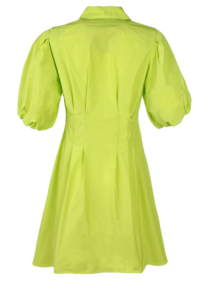Avery Dress in Neon Lime