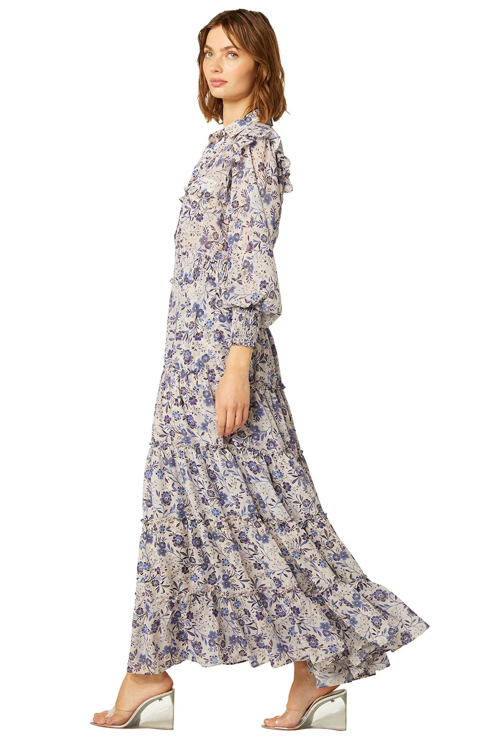 Aydeniz Dress in Cerulean Floral