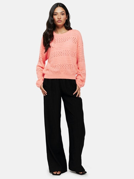 Clare Sweater in Neon Coral