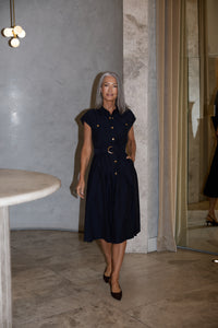 Mayfair Dress in Navy