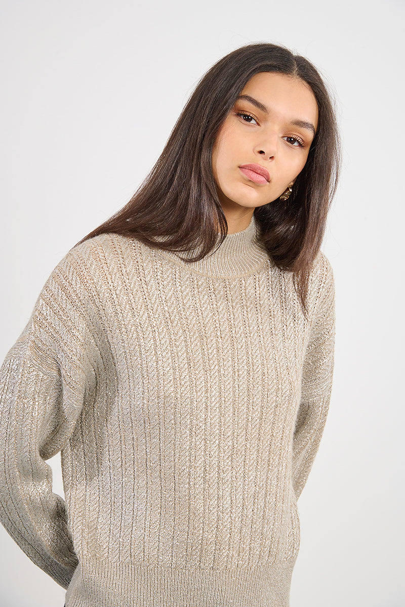 BTL101DH-molly-bracken-iridescent-knit-sweater-in-beige-1