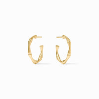 Small Bamboo Hoop in Gold