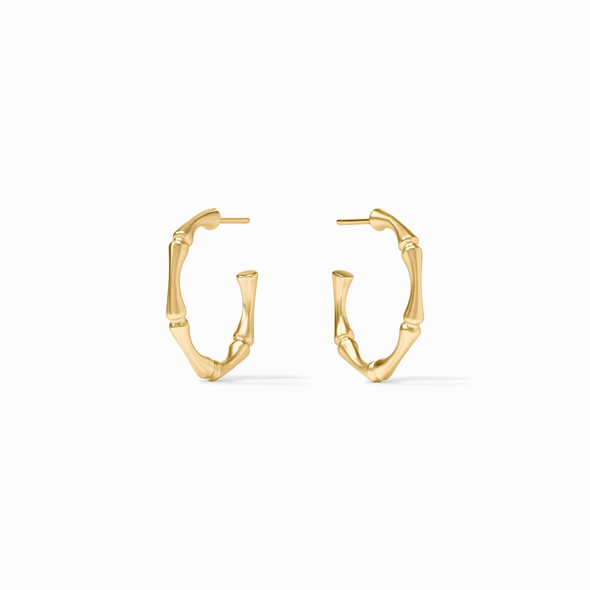 Small Bamboo Hoop in Gold