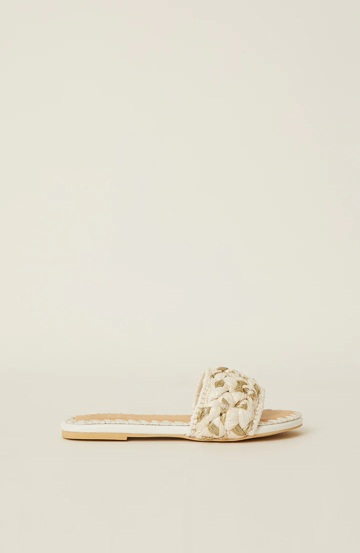 Milos Sandal in White