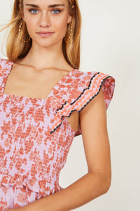 Kaila Dress in Woodblock Floral