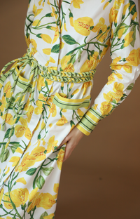 Cecile Maxi Dress in Golden Rain