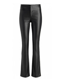 Olivia Vegan Leather Pant in Black