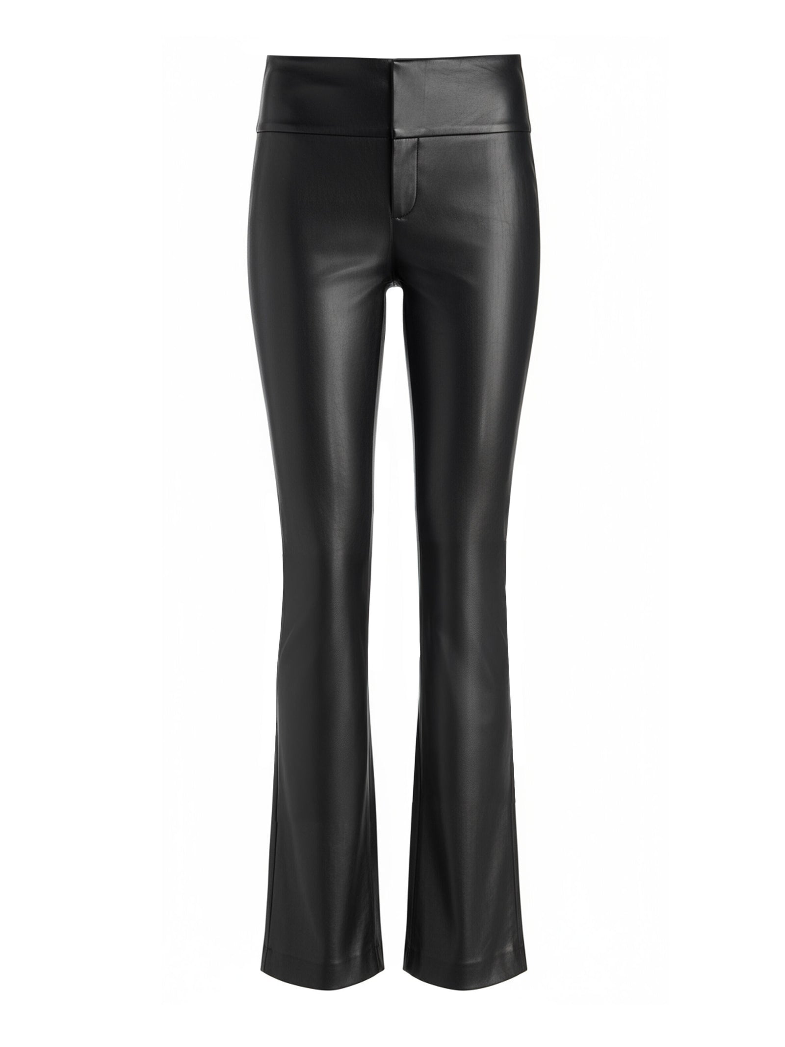 Olivia Vegan Leather Pant in Black