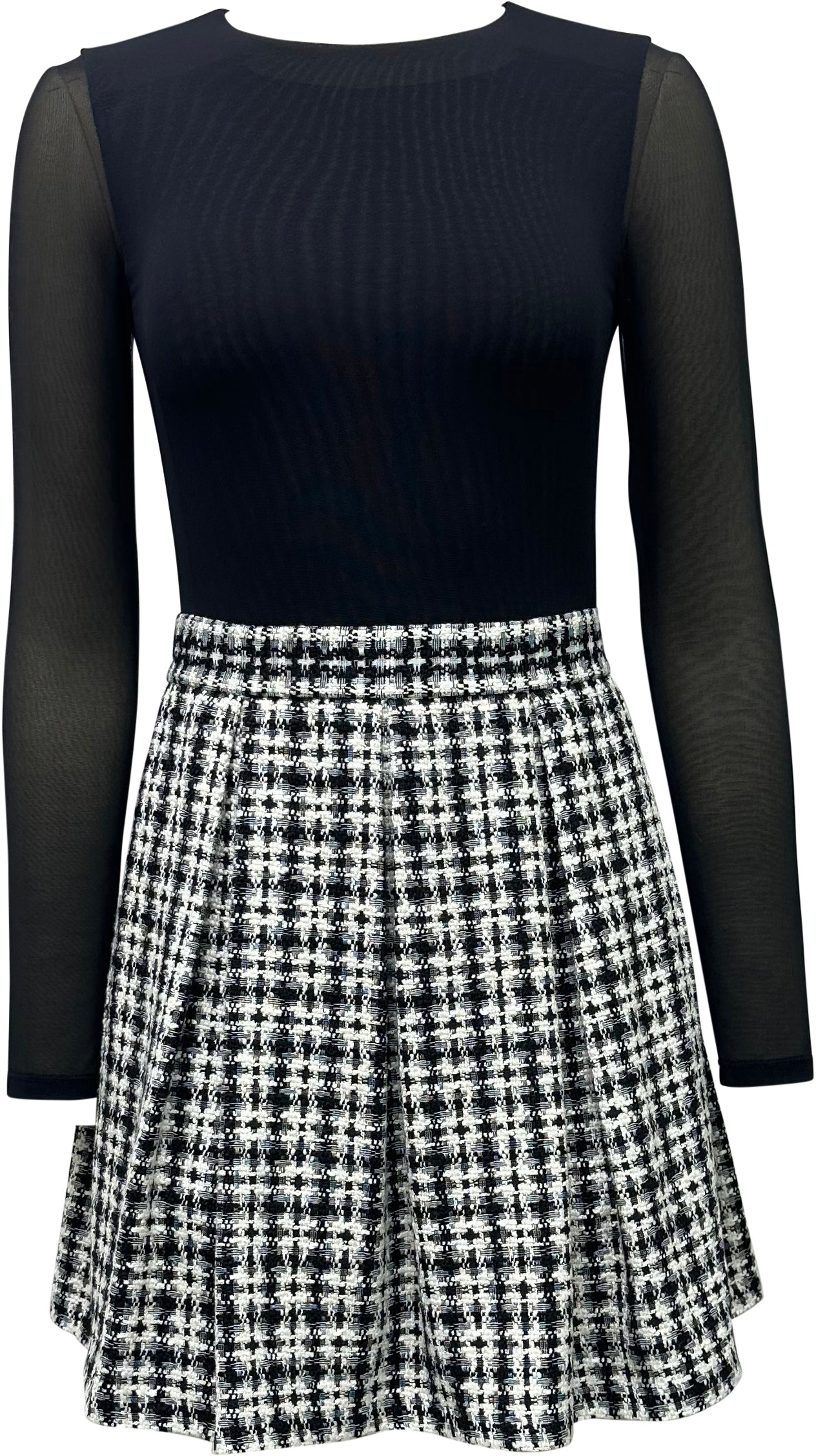 CL000W87508-alice-and-olivia-chara-tweed-dress-in-black-and-white-2