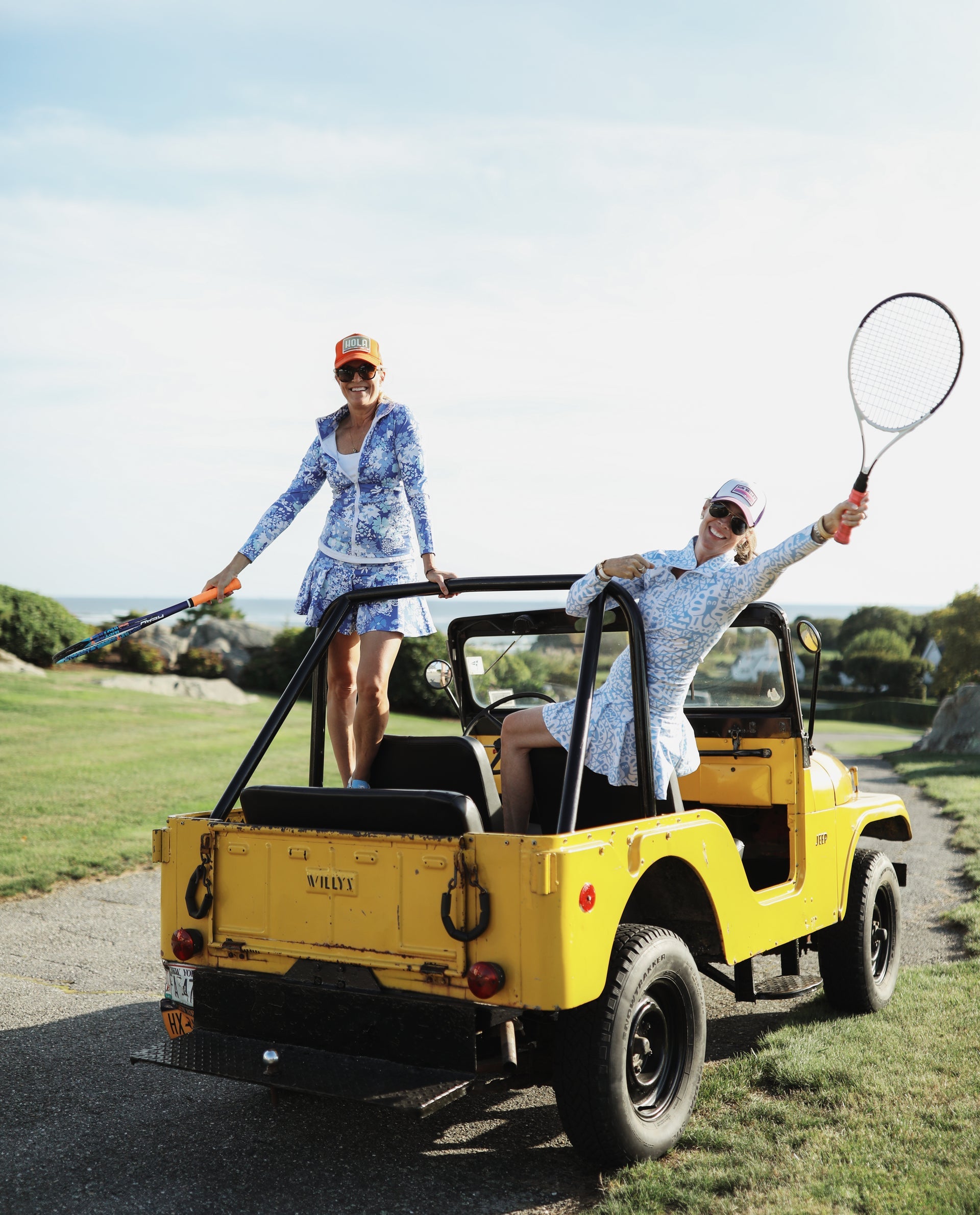 Sutra Half-Zip Pullover Top in Menagerie Sky Top