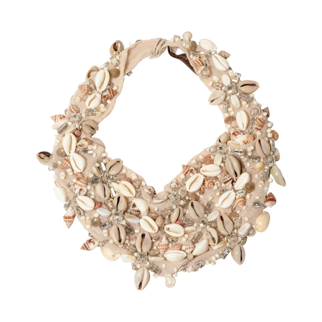 Campbell Scarf Necklace in Neutral