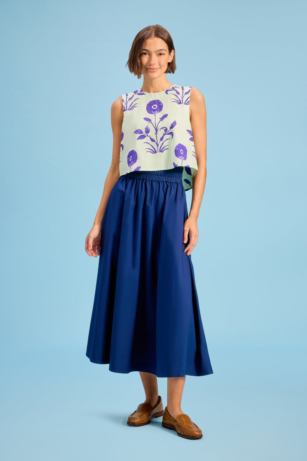 Pavillion Skirt in Navy