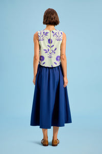 Pavillion Skirt in Navy